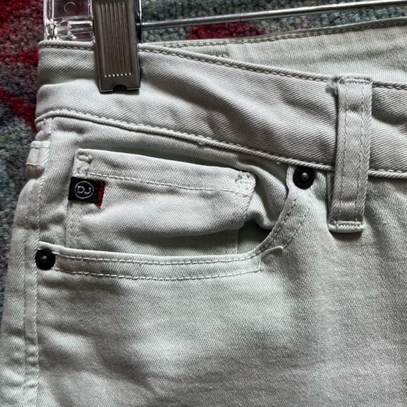 Dear John Light Blue Playback Cuffed Chopped Straight Leg Jeans - Picture 6 of 10